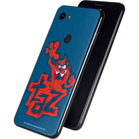 Looney Tunes Tasmanian Devil Blue Google Pixel 3a XL Skin